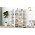 5 Tier Open Bookshelf, Vintage Industrial Style