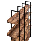 5 Tier Open Bookshelf, Vintage Industrial Style