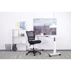 Deluxe Ergonomic MeshBack Drafting Chair with Mesh Seat