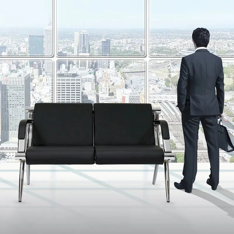 Kinbor Waiting Room Chair Office Chair, Reception Bench Guest Chair for Airport, Office, Salon, Bank, Hospital