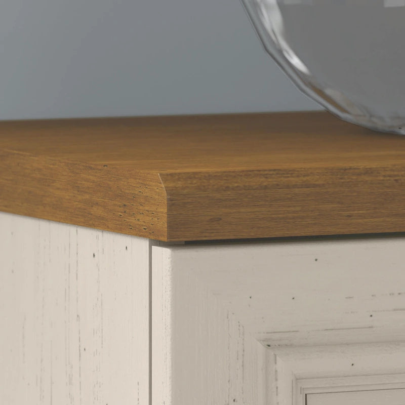 Fairview 60W L Shaped Desk and Storage Cabinet by Bush Furniture
