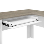 Fairview 60W L Shaped Desk and Storage Cabinet by Bush Furniture