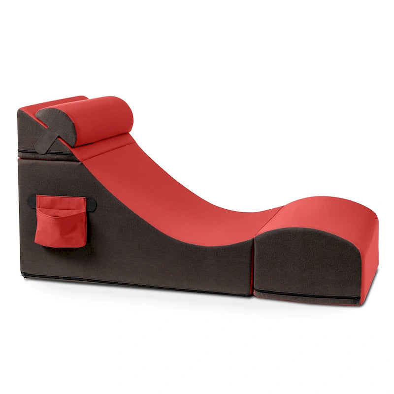 Jaxx Flexx V-Tex Convertible 3 in 1 Gamer Chair, Table, & Ottoman w/ Adjustable Headrest - Vinyl