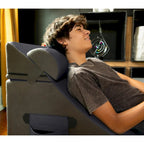 Jaxx Flexx V-Tex Convertible 3 in 1 Gamer Chair, Table, & Ottoman w/ Adjustable Headrest - Vinyl