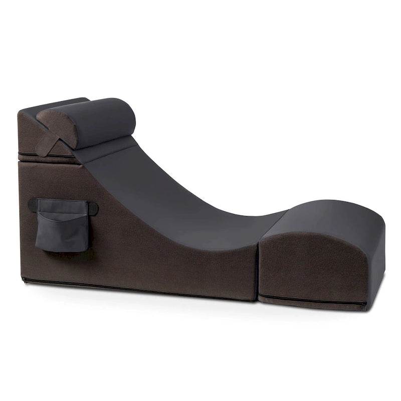 Jaxx Flexx V-Tex Convertible 3 in 1 Gamer Chair, Table, & Ottoman w/ Adjustable Headrest - Vinyl