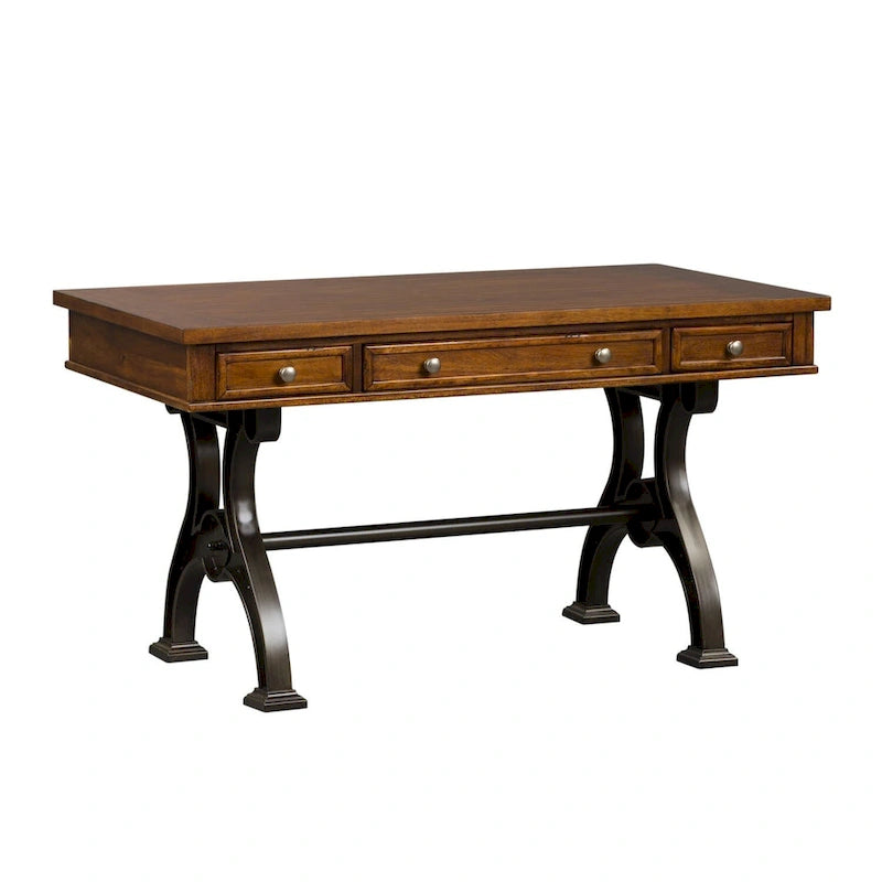 Arlington House Cobblestone Brown Writing Desk