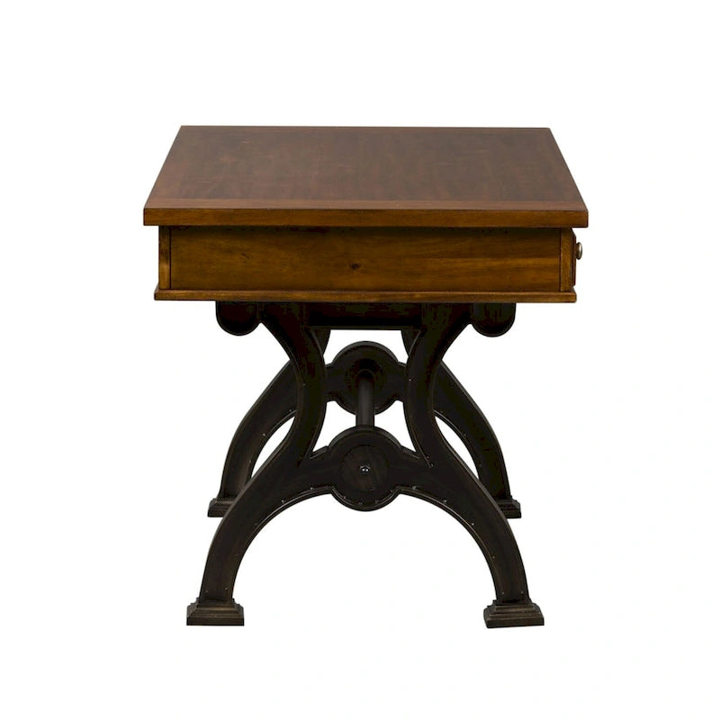 Arlington House Cobblestone Brown Writing Desk