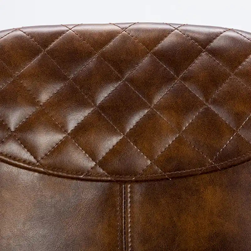 Curved Faux Leather Task Chair Air Lift Office Chair
