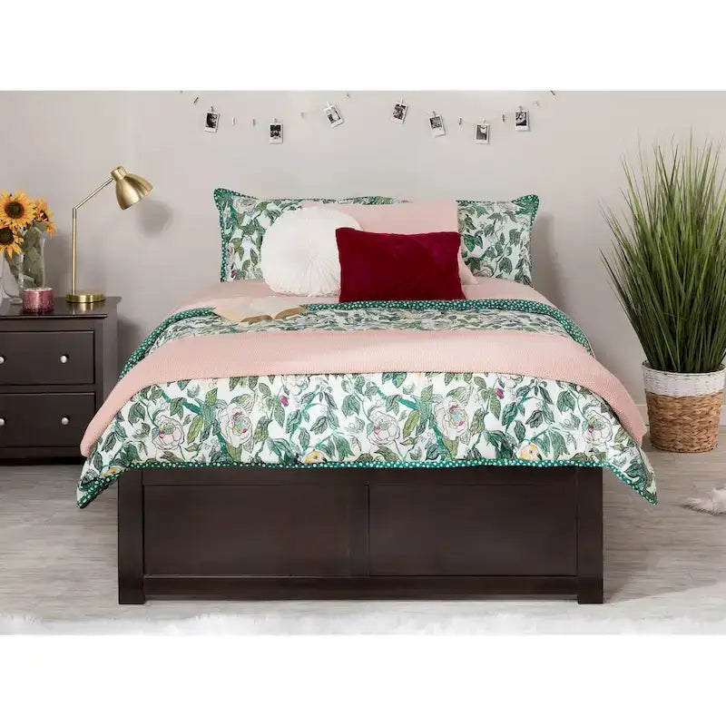AFI Concord Wood King Platform Bed with Twin XL Trundle