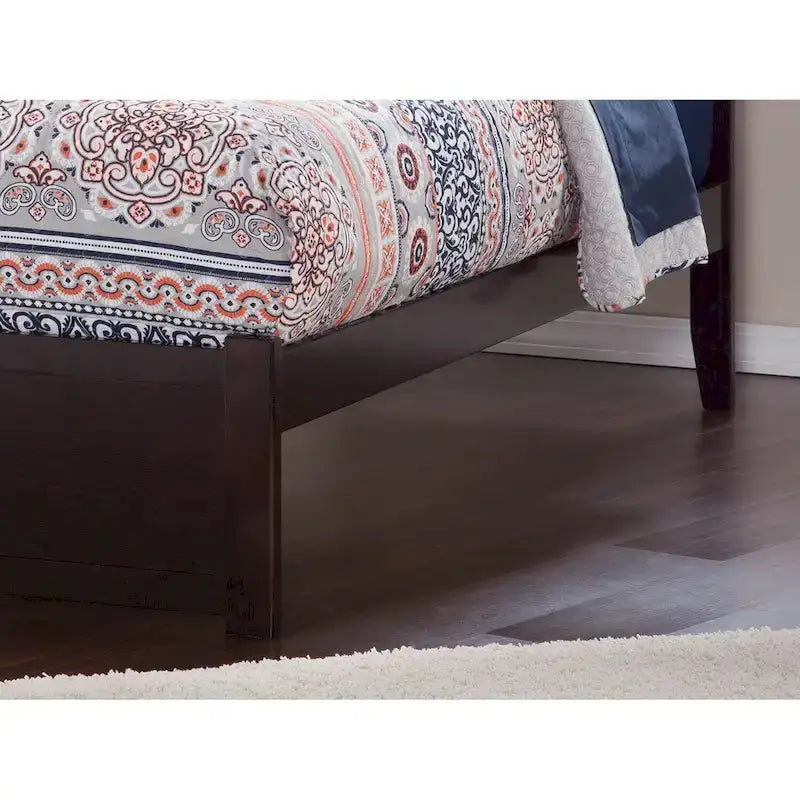 AFI Concord Wood King Platform Bed with Twin XL Trundle