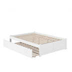 AFI Concord Wood King Platform Bed with Twin XL Trundle