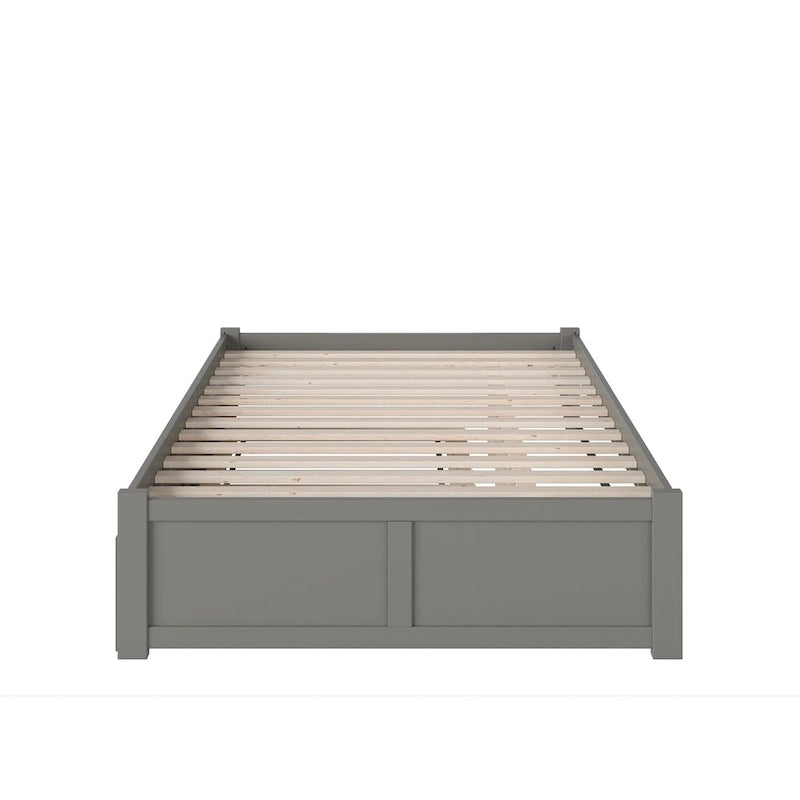 AFI Concord Wood King Platform Bed with Twin XL Trundle