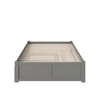 AFI Concord Wood King Platform Bed with Twin XL Trundle