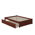 AFI Concord Wood King Platform Bed with Twin XL Trundle