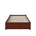 AFI Concord Wood King Platform Bed with Twin XL Trundle