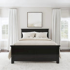 Homestyles Oak Park Black Wood Queen Bed