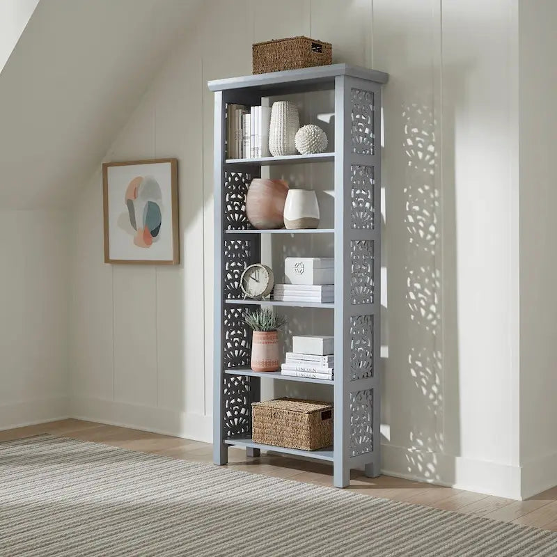 Trellis Lane Weathered Accent Bookcase
