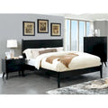 Fopp Mid-Century Modern Black Wood 3-Piece Platform Bedroom Set by Furniture of America