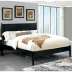 Fopp Mid-Century Modern Black Wood 3-Piece Platform Bedroom Set by Furniture of America