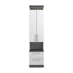 Orion Narrow Storage Cabinet with Drawers and Pull-Out Shelf by Bestar