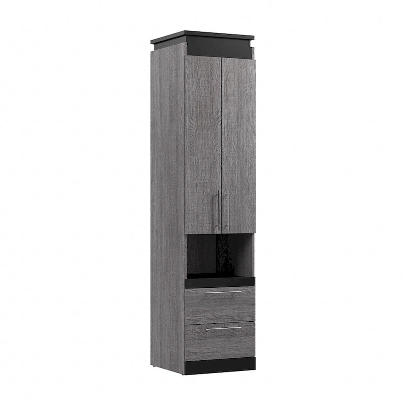 Orion Narrow Storage Cabinet with Drawers and Pull-Out Shelf by Bestar
