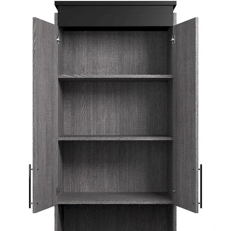 Orion Narrow Storage Cabinet with Drawers and Pull-Out Shelf by Bestar