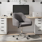 Office Chair - Velvet Upholstered - Chrome Base