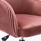 Office Chair - Velvet Upholstered - Chrome Base