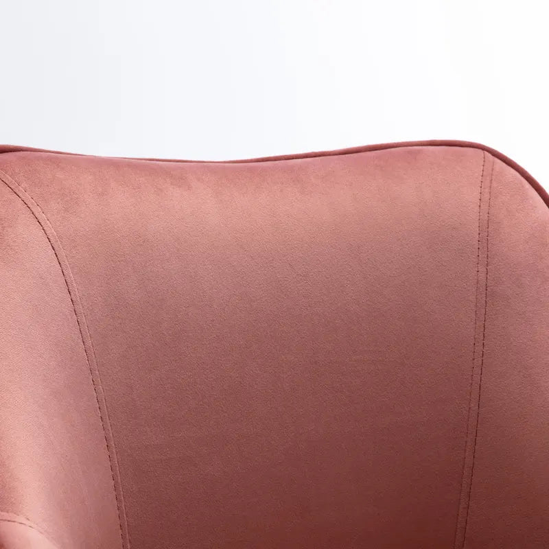 Office Chair - Velvet Upholstered - Chrome Base