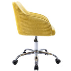 Office Chair - Velvet Upholstered - Chrome Base