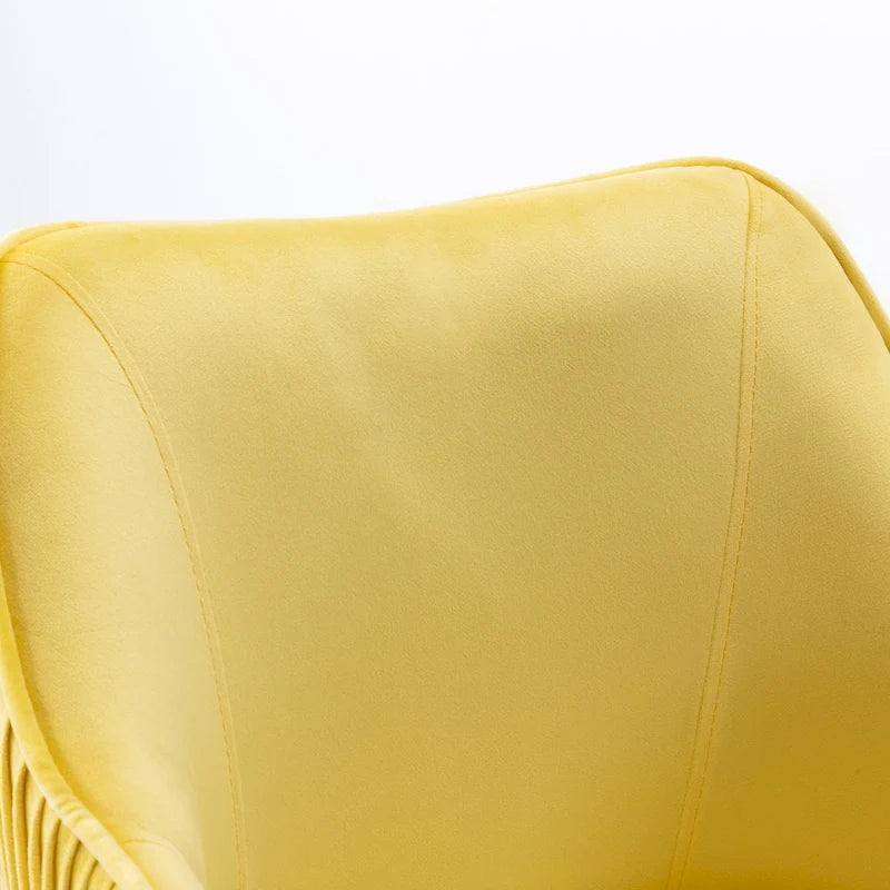 Office Chair - Velvet Upholstered - Chrome Base