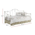 Metal Twin Daybed in White