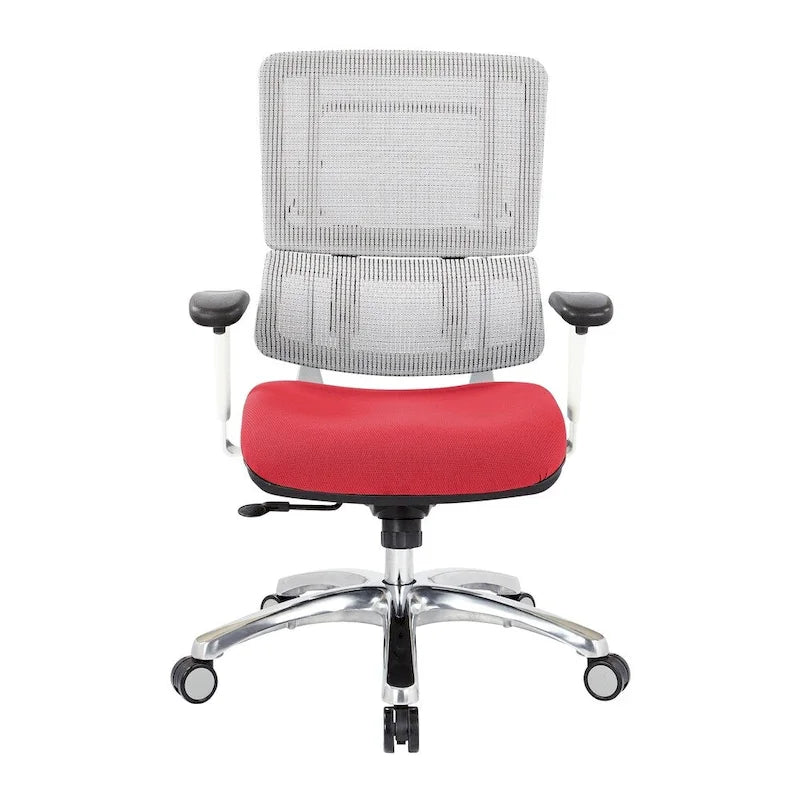 Breathable Mesh Chair with Custom Fabric Seat