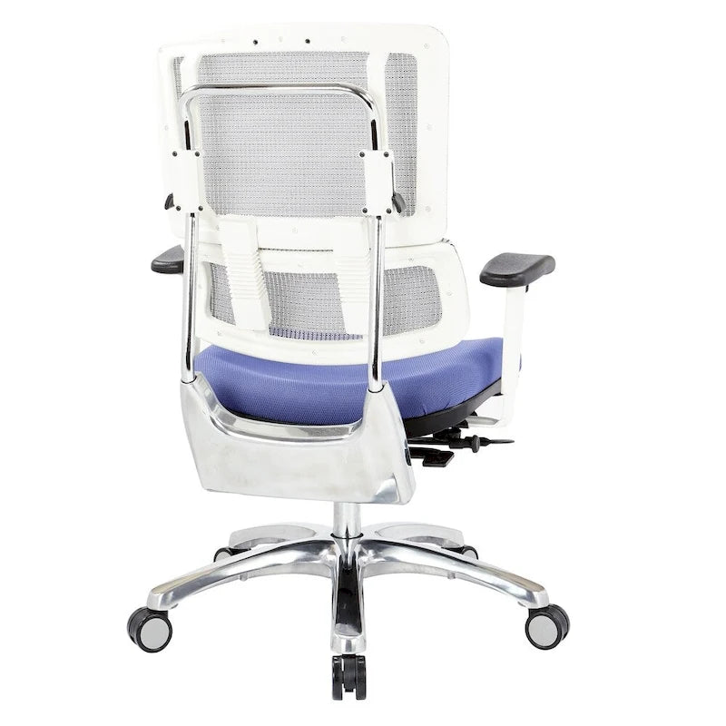 Breathable Mesh Chair with Custom Fabric Seat