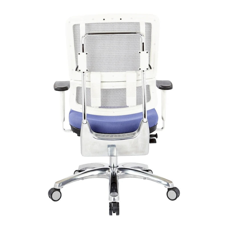 Breathable Mesh Chair with Custom Fabric Seat