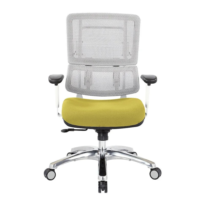 Breathable Mesh Chair with Custom Fabric Seat
