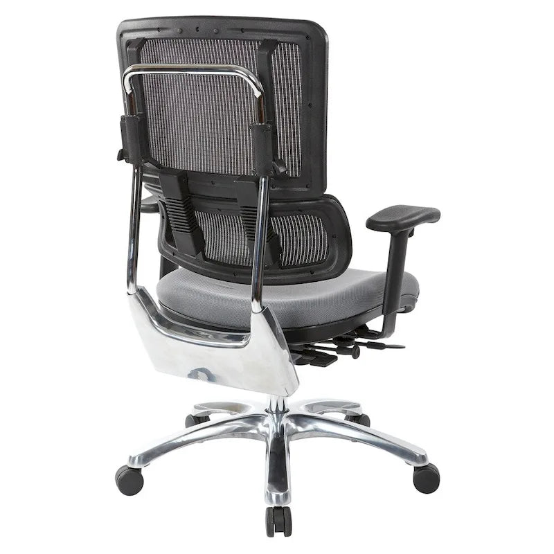Breathable Mesh Chair with Custom Fabric Seat