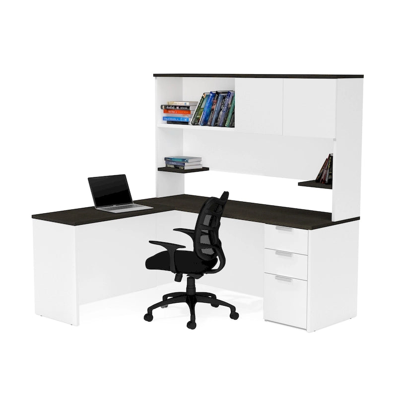 Bestar Pro-Concept Plus L-Desk with Hutch