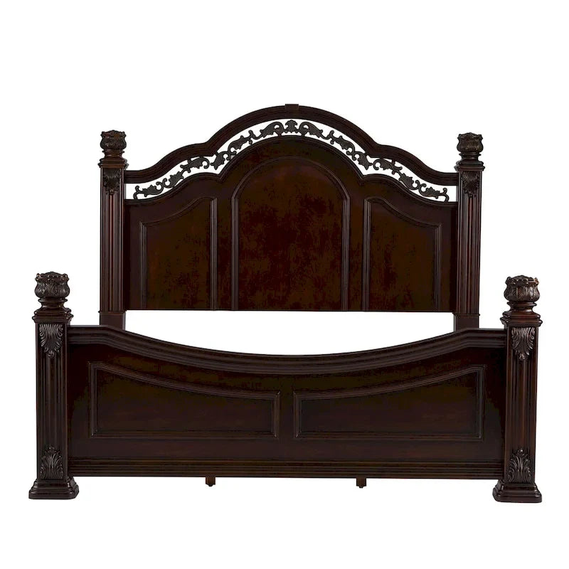 Poster Bed - Cognac Brown - Queen/King