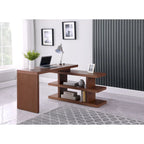 Somette Motion Home Office Desk with Shelves