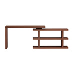 Somette Motion Home Office Desk with Shelves