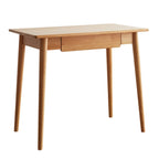 Nestfair Natural Solid Oak Wood Desk with Drawer