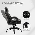 Vinsetto Big and Tall Executive Office Chair 400lbs Computer Desk Chair with High Back PU Leather Ergonomic Upholstery