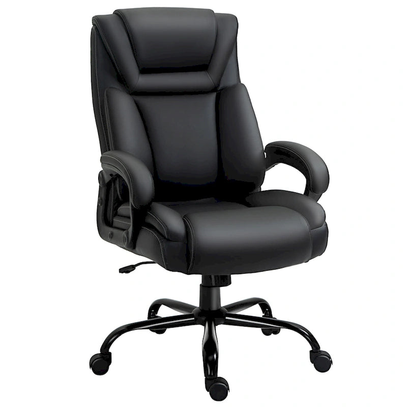 Vinsetto Big and Tall Executive Office Chair 400lbs Computer Desk Chair with High Back PU Leather Ergonomic Upholstery