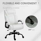 Vinsetto Big and Tall Executive Office Chair 400lbs Computer Desk Chair with High Back PU Leather Ergonomic Upholstery
