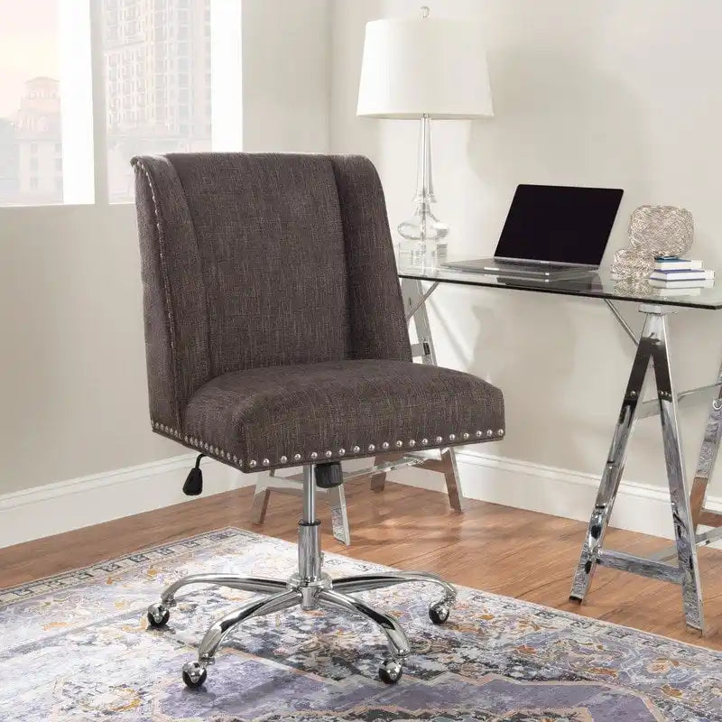 Violet Charcoal Office Swivel Chair