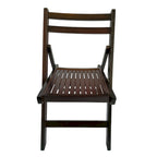 Wood Slatted Folding Chair ,Set of 4