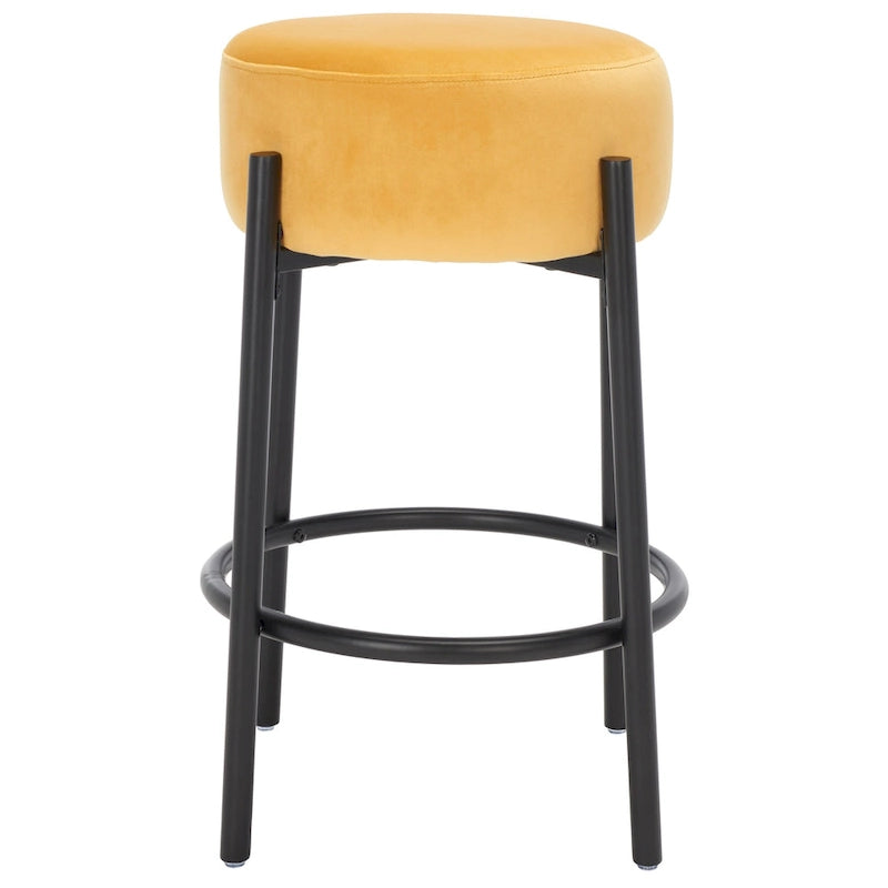 SAFAVIEH Couture Dikkie Metal Leg 26-inch Counter Stool - 15 In. W x 15 In. D x 26 In. H - 15Wx15Dx26H