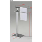 Freestanding Bathroom Towel Rack Stand, Chrome