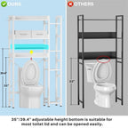Over The Toilet Storage Cabinet - 9.4D x 31.1W x 63.4H